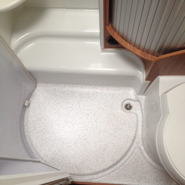 halbrunde Duschwanne Wohnwagen Firma Fromm