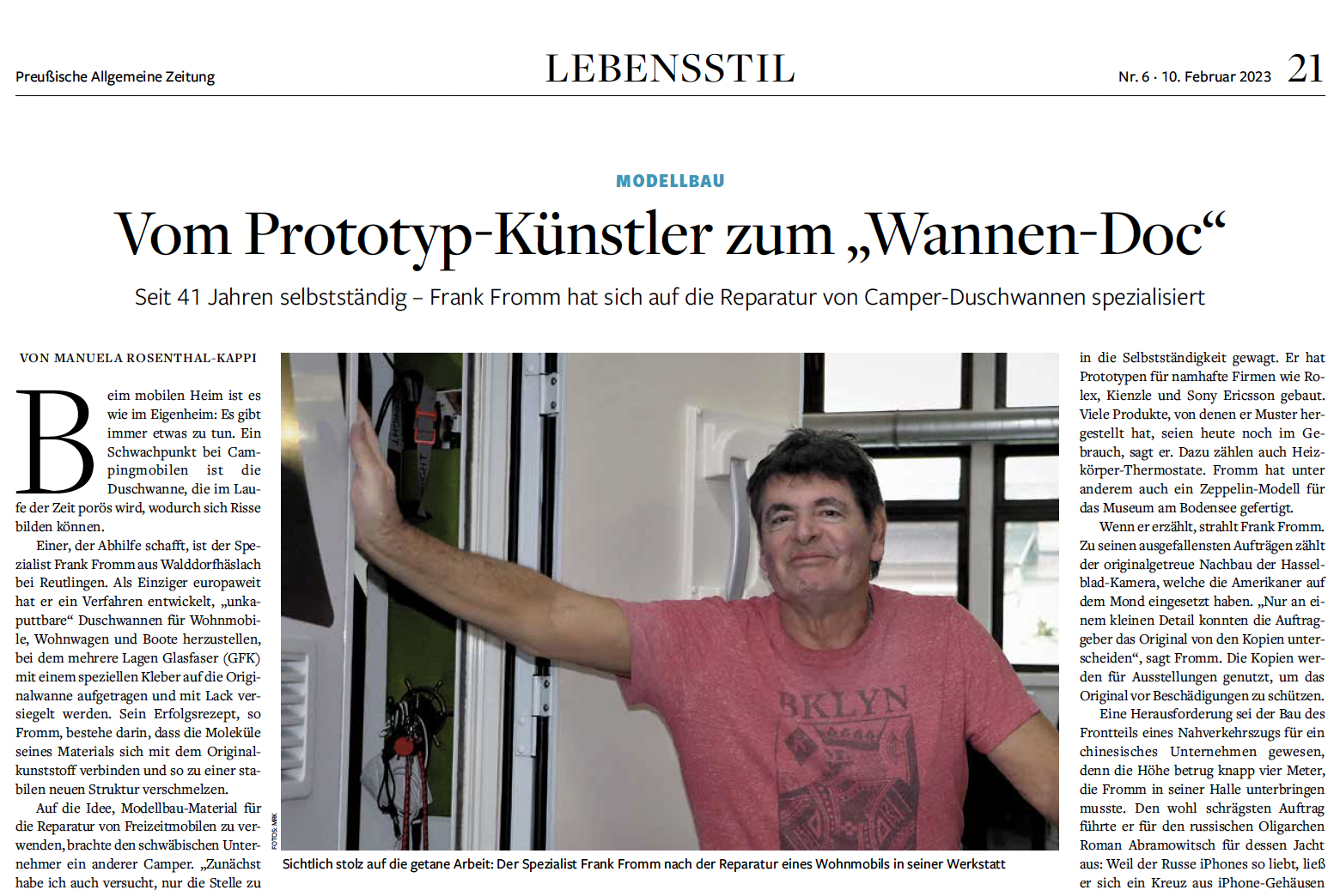 Pressebericht-Ausschnitt Promobil